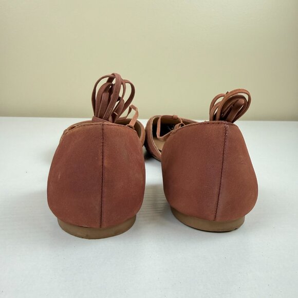 EUC Madewell Celina Woven Nubuck Lace Up Flats - Picture 5 of 10